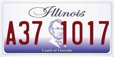 IL license plate A371017