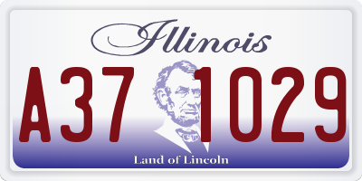 IL license plate A371029