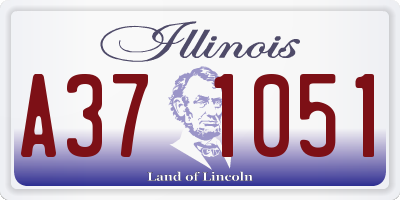 IL license plate A371051