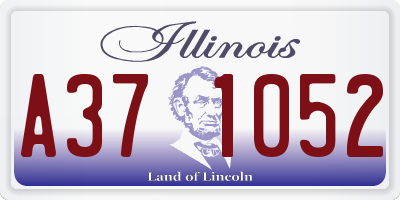 IL license plate A371052