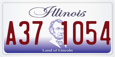 IL license plate A371054