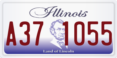 IL license plate A371055