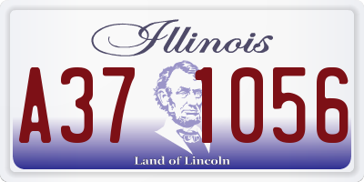 IL license plate A371056