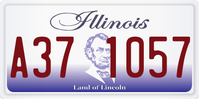 IL license plate A371057