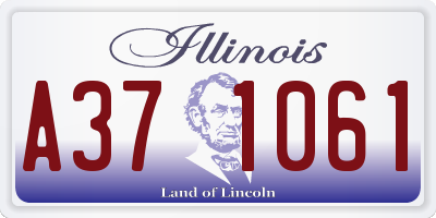IL license plate A371061