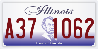 IL license plate A371062