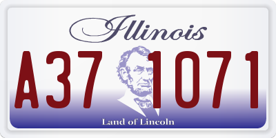 IL license plate A371071