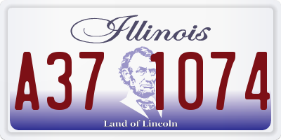 IL license plate A371074