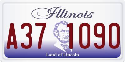 IL license plate A371090