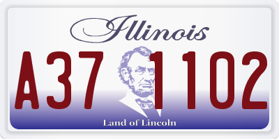 IL license plate A371102