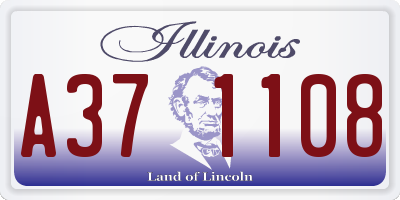 IL license plate A371108