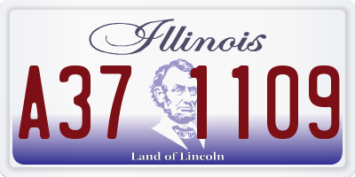 IL license plate A371109