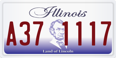 IL license plate A371117