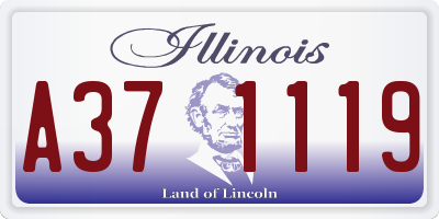 IL license plate A371119