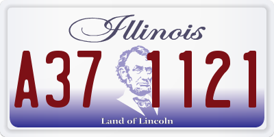 IL license plate A371121