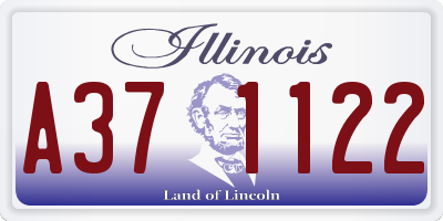 IL license plate A371122