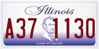 IL license plate A371130