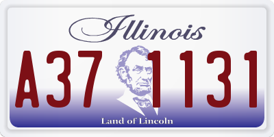 IL license plate A371131