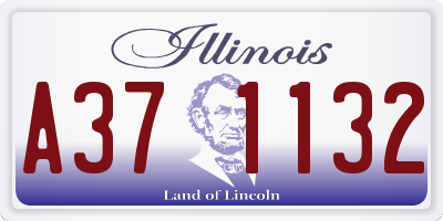 IL license plate A371132