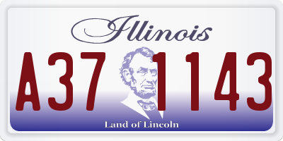 IL license plate A371143