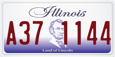 IL license plate A371144