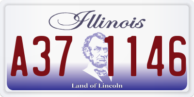 IL license plate A371146