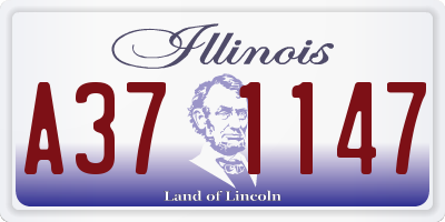 IL license plate A371147