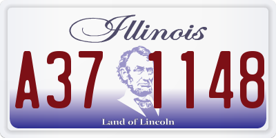 IL license plate A371148