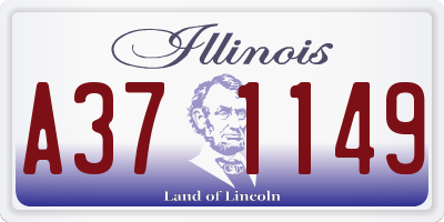 IL license plate A371149