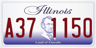 IL license plate A371150