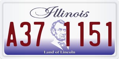 IL license plate A371151