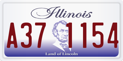 IL license plate A371154