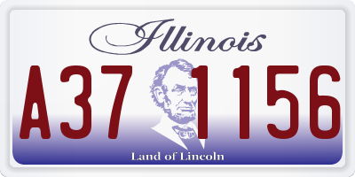 IL license plate A371156