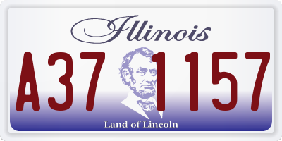 IL license plate A371157