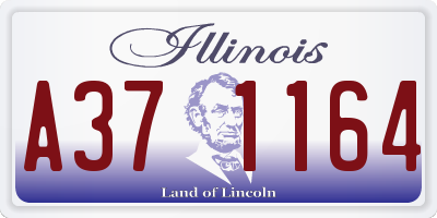 IL license plate A371164