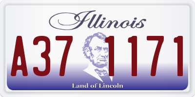 IL license plate A371171