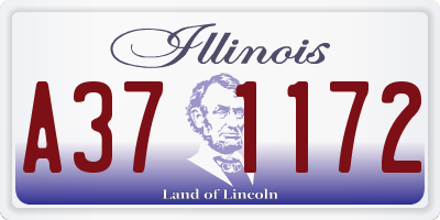 IL license plate A371172