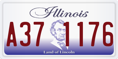 IL license plate A371176