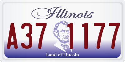 IL license plate A371177