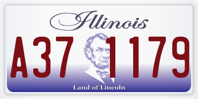 IL license plate A371179