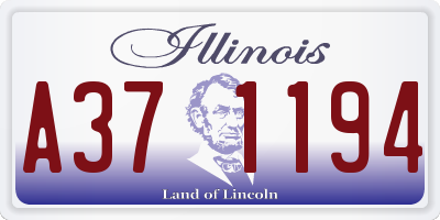 IL license plate A371194