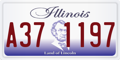 IL license plate A371197