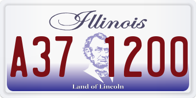 IL license plate A371200
