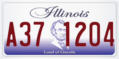 IL license plate A371204