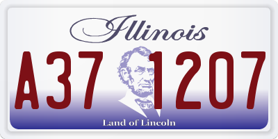 IL license plate A371207