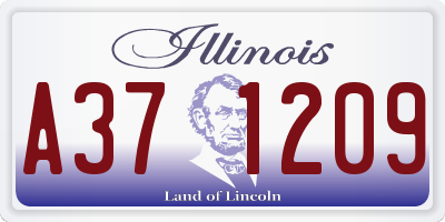 IL license plate A371209