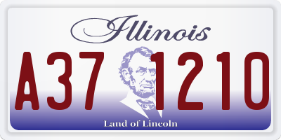 IL license plate A371210