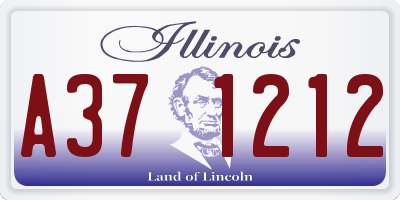 IL license plate A371212