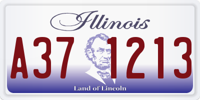 IL license plate A371213