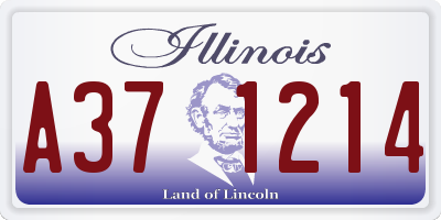 IL license plate A371214